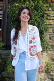 Floral embroidered waistcoat