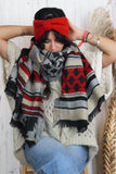 Aztec knit scarf