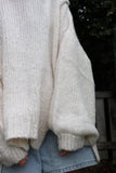 Soft knit cream jumper