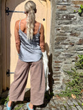 Lace trim cami (Grey)