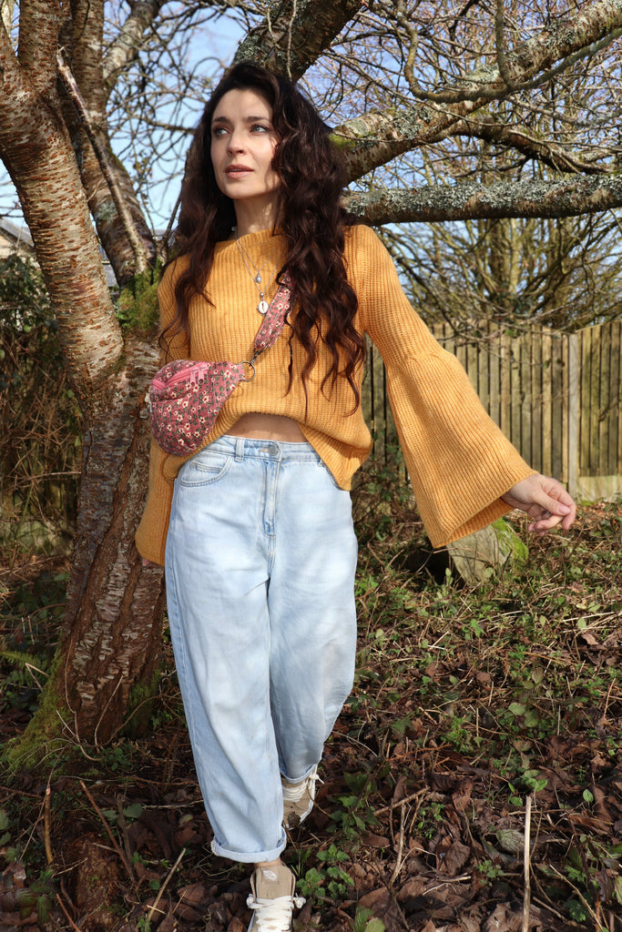 Bell sleeve jumper (Mustard)