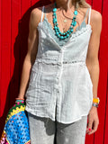 Cheesecloth Button up cami