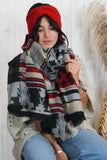 Aztec knit scarf