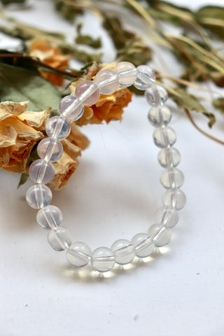 Clear quartz stone bracelet