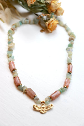 Eagle beaded necklace