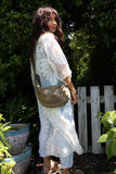 Beaded diamond crossbody bag