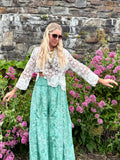 Ditsy floral crochet top