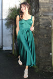 Forrest green A-line dress