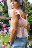 Floral chiffon top