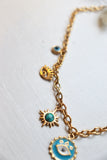 Evil eye charm necklace