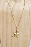 Starfish necklace (Gold)
