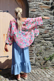 Floral patterned kimono