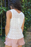 Floral lace top