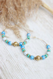 Circular beaded hoops