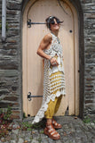 High-low crochet circle tunic