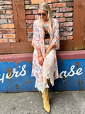 Paisley floral kimono