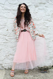 Knit jumper and tulle dress set (Rose)