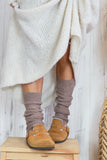 Knit leg warmers (Taupe)