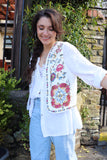 Floral embroidered waistcoat