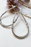 Drop bali hoops (Silver)