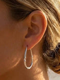Drop bali hoops (Silver)
