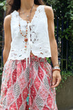 Ceramic drop beaded necklace