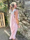 Dusty pink overalls