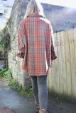 Rust plaid shirt