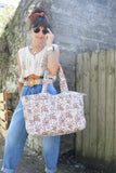Floral Paisley quilted bag