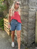 Boyfriend denim shorts (90's washed )