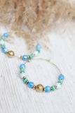 Circular beaded hoops