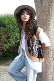 Aztec knit vest