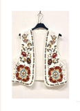 Floral embroidered waistcoat
