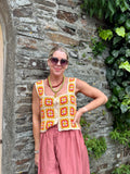 Granny square crochet top