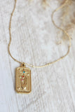 The stars tarot card necklace