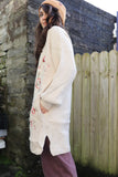 Floral embroidered cardigan