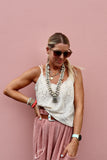 Champagne beaded cami