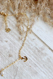 Conch shell charm necklace