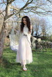 Knit jumper and tulle dress set (Beige)