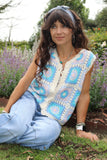 Granny square crochet top
