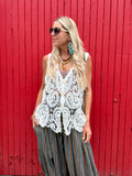Paisley crochet top