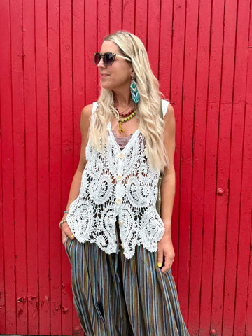 Paisley crochet top