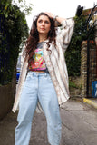 Aztec oversized shirt (Beige)