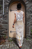 High-low crochet circle tunic
