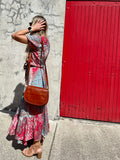 Patchwork floral dress