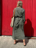 Striped maxi dress