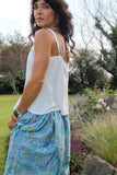 Lace trim cami (White)