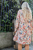 Light pink floral kimono