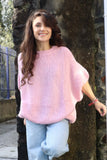 Short sleeve knit jumper (Pink)