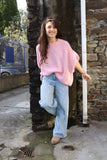 Short sleeve knit jumper (Pink)